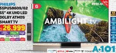 PHİLİPS 55PUS8609/62 55 İNÇ 4K UHD LED DOLBY ATMOS SMART TV / AKILLI TELEVİZYON